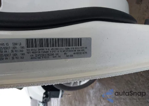 2019 Dodge Journey Se из США, поврежденный, VIN 3C4PDCBB1KT853340